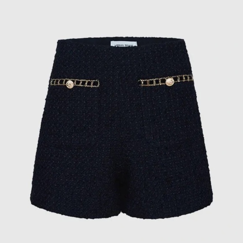 Urban Revivo Boucle Sequin Detail Shorts